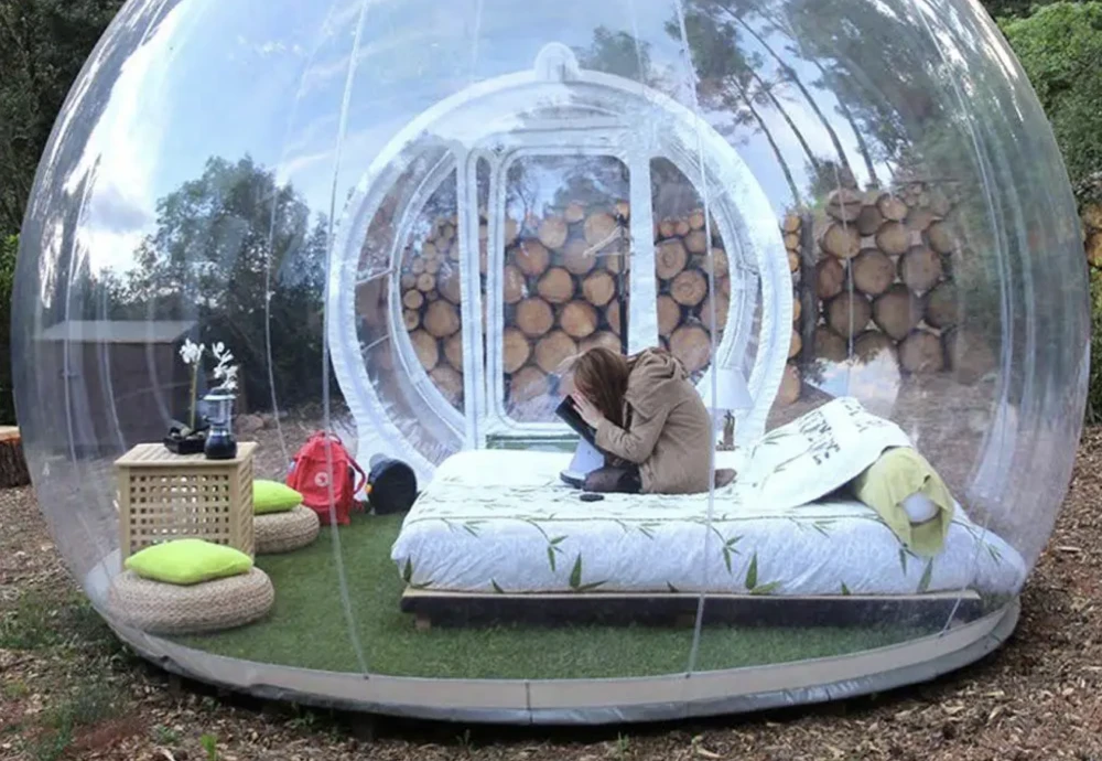 clear inflatable bubble tent